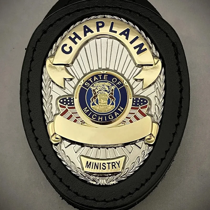 Wholesales Custom Chaplain Metal Badge Metal Bodyguard Guard Officer Sublimation Badges
