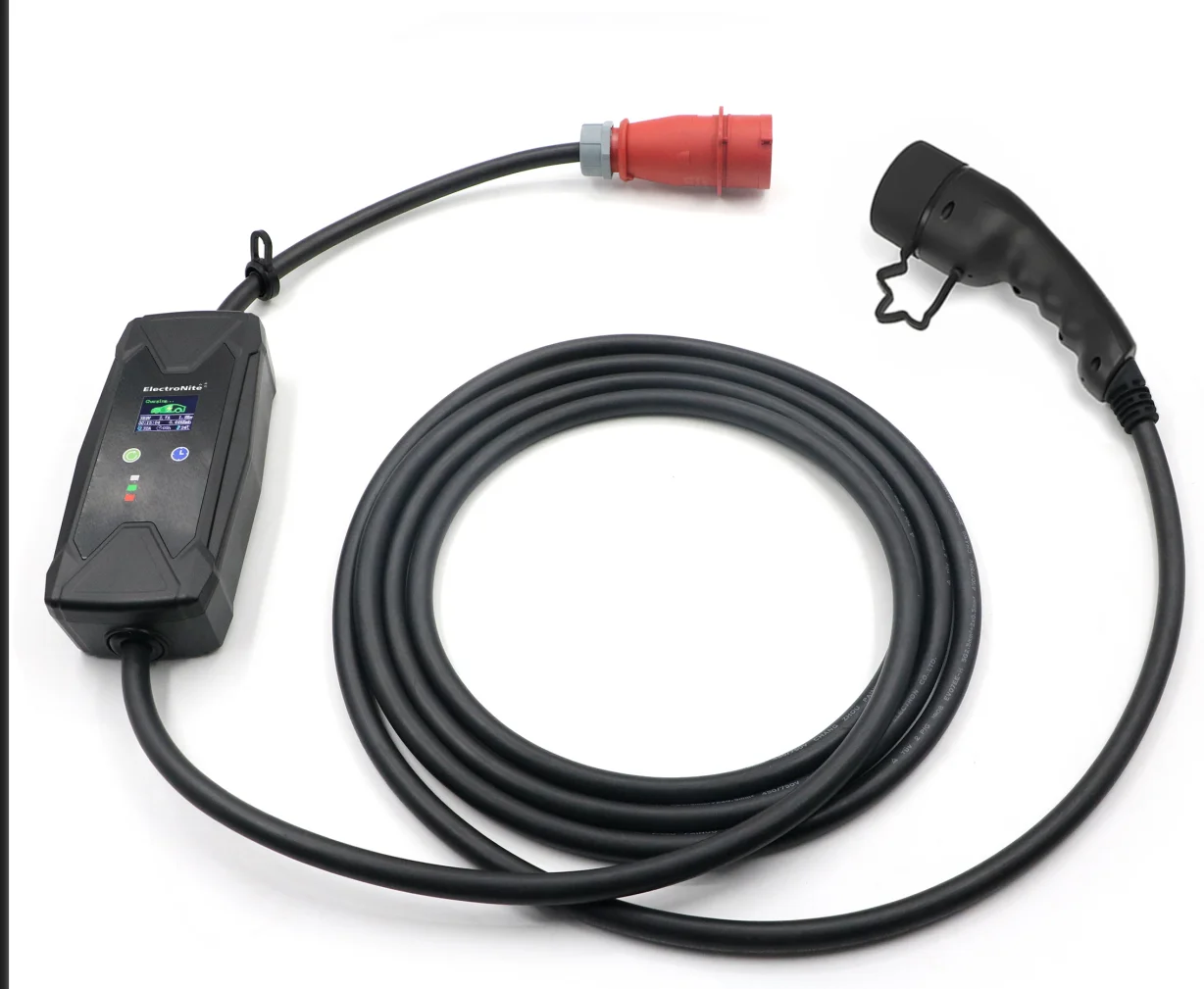 Зарядное устройство для электромобиля, 22 кВт, 16 А, 24 А, 32 А, С 2 адаптерами