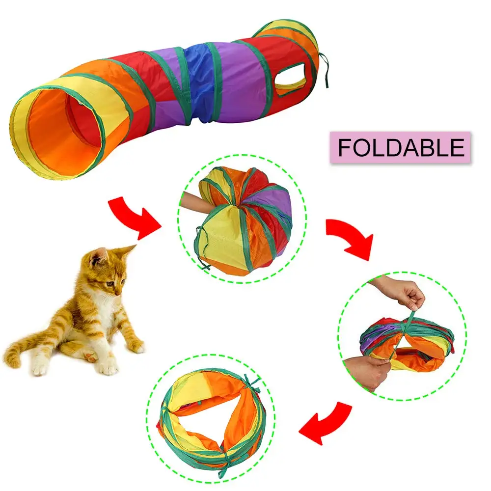 High quality Cats Tunnel Large Outdoor Indoor Luxury Fun Foldable Small Pet Cat Run Play Tent