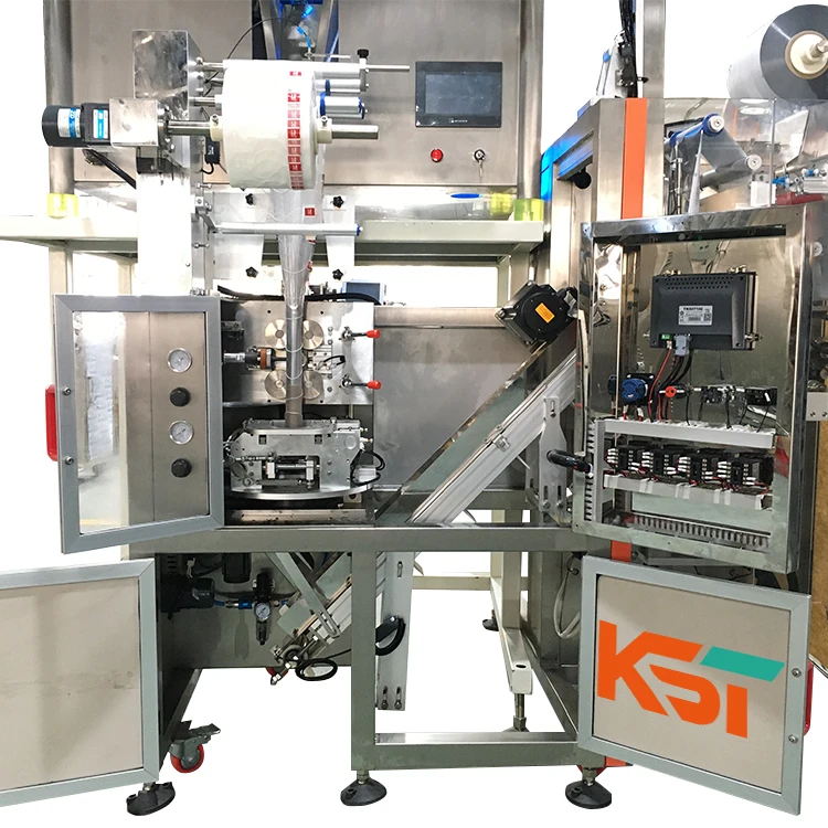 4 Or 6 Heads Double Chamber Multihead Weigher Packaging Machine Bags Pyramide Tea Bag Packaging Machine Automatic