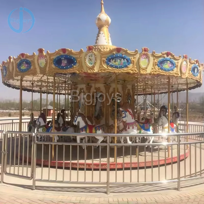 Commercial High quality Luxury Kiddie Carousel horse Rides Kids Horse Merry Go Round Carousel For Sale