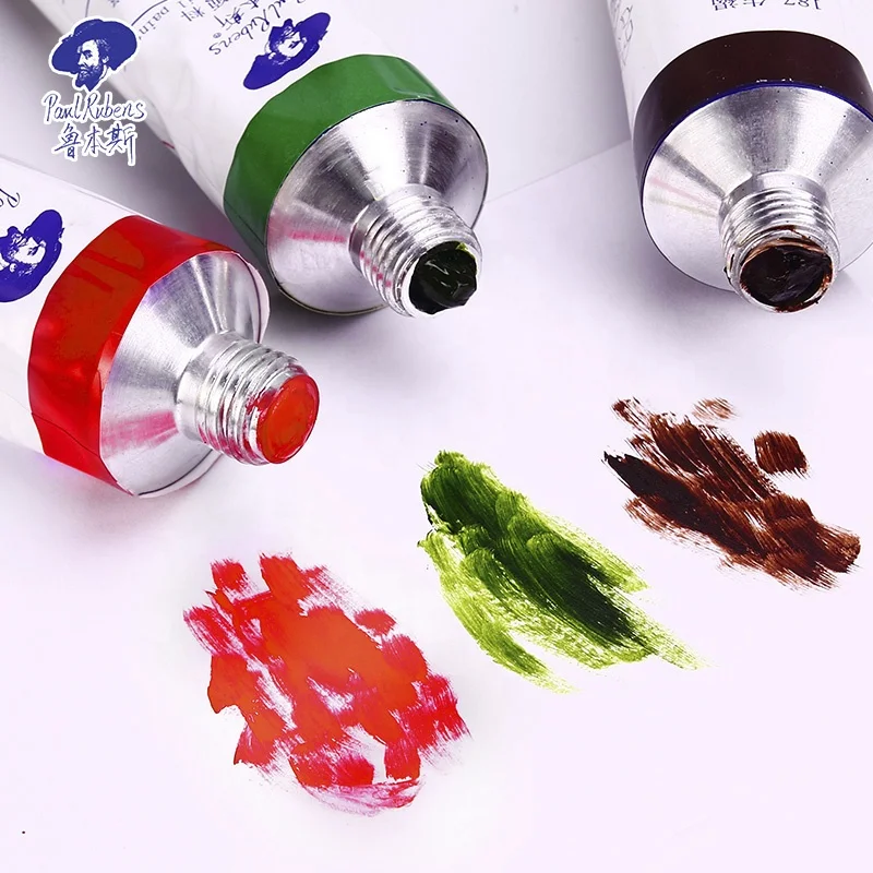 Paul Rubens Oil Paints 180ml Professional Acrylic Painting Students and Beginners Grade Art Supplies for Artist - 3 Levels Color