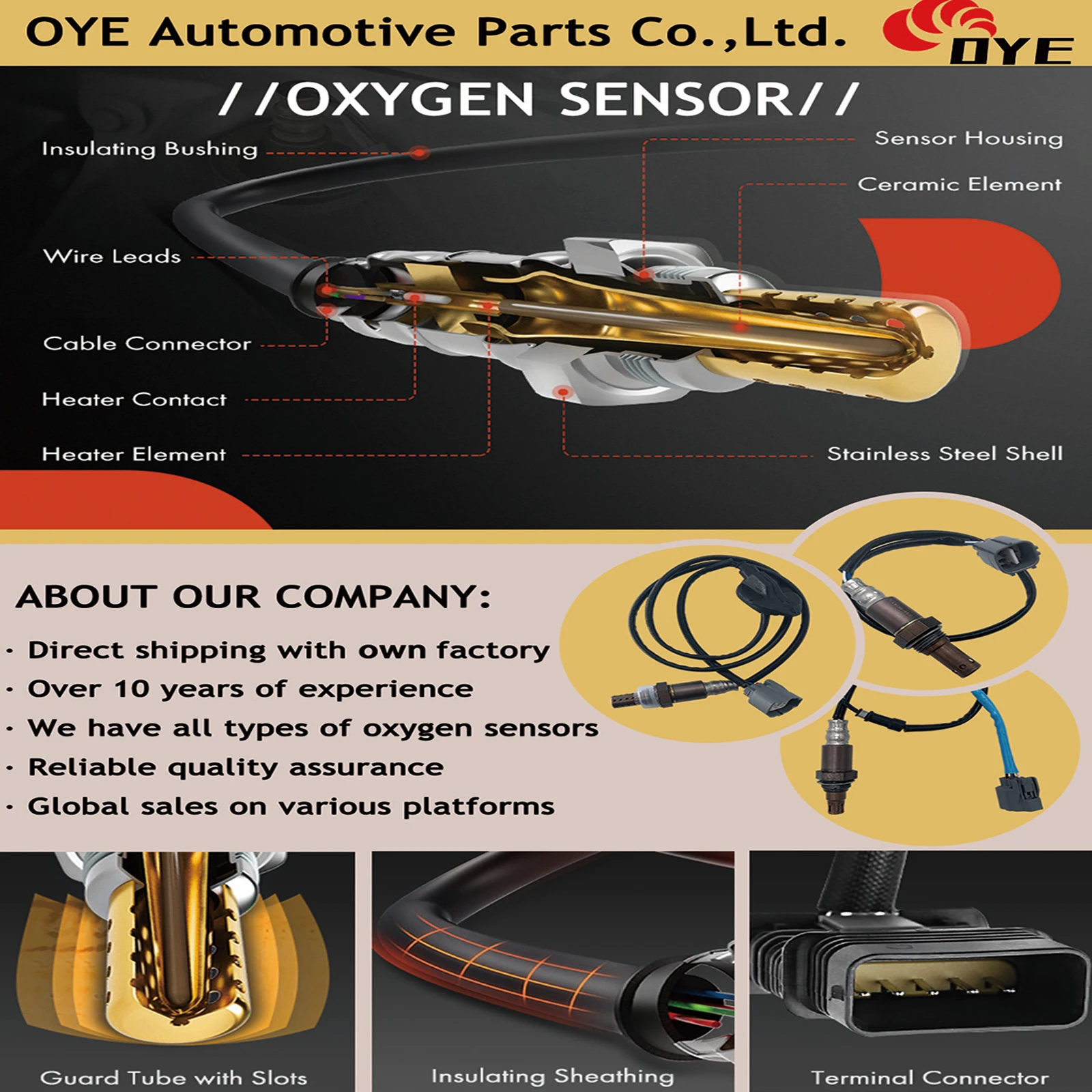 Chevrolet Downstream Oxygen O2 Sensor 25312207 2344236 for Chevrolet OLDSMOBILE CUTLASS SUPREME Coupe OYE31