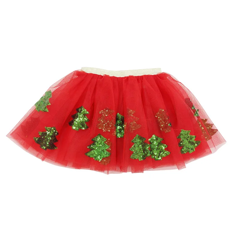 SAMPLE LINK Wholesale princess soft material rainbow embroidery style children tutus skirt for girl with lining
