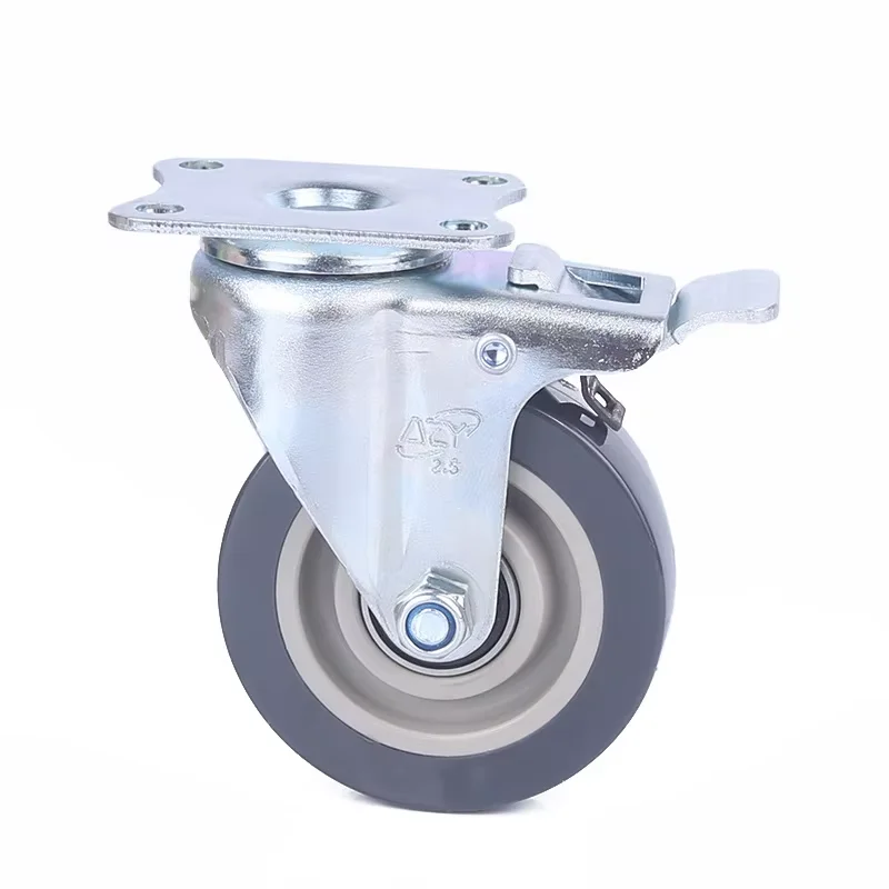 China made high quality factory wholesale professional production orange caster universal heavy duty cart wheels