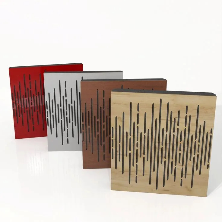 Custom Thick Wooden Decorative Anti Music Studio Art Modern Wave Wood Acoustic Diffuser 54mm