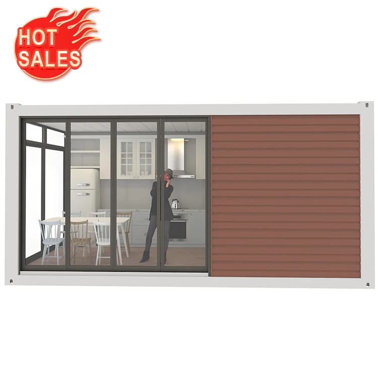 Luxury Prefab 13 Square Meters Big Window Prefabricated Houses Room 20 Feet Prefabricated Dome Houses Home