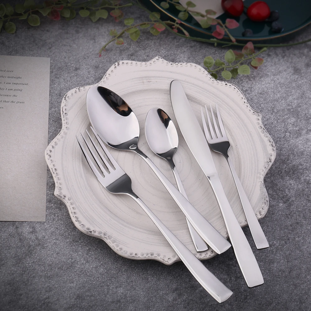 
Restaurant Cutlery Set Bulk Gold Plated Stainless Steel Cutlery Set Kitchen Fork Spoon Knife Cutlery 