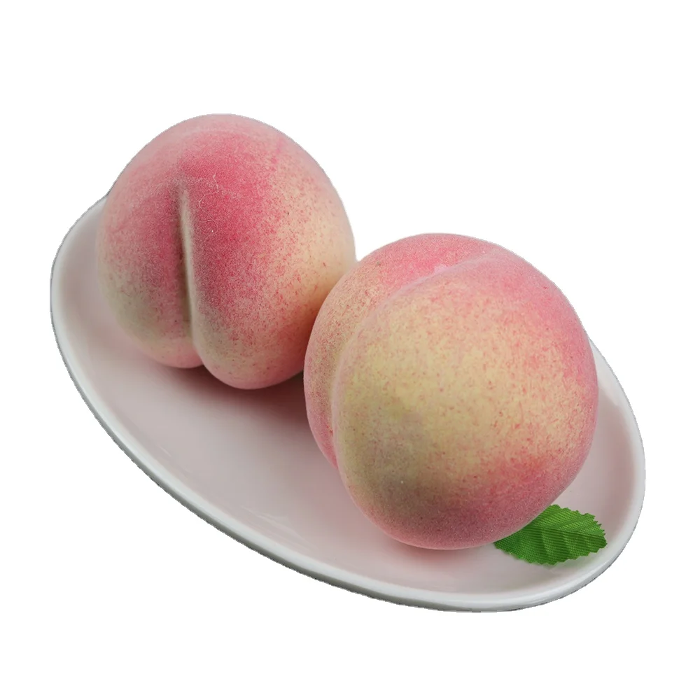 Exquisite Christmas Decorative Simulated Peach Foam Fruit Ornament for Home Decoration and Teaching Props