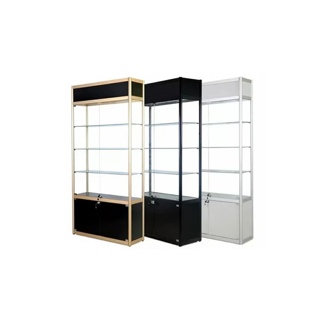 Customized Quality display cabinet glass showcase smoke shop display Cabinet