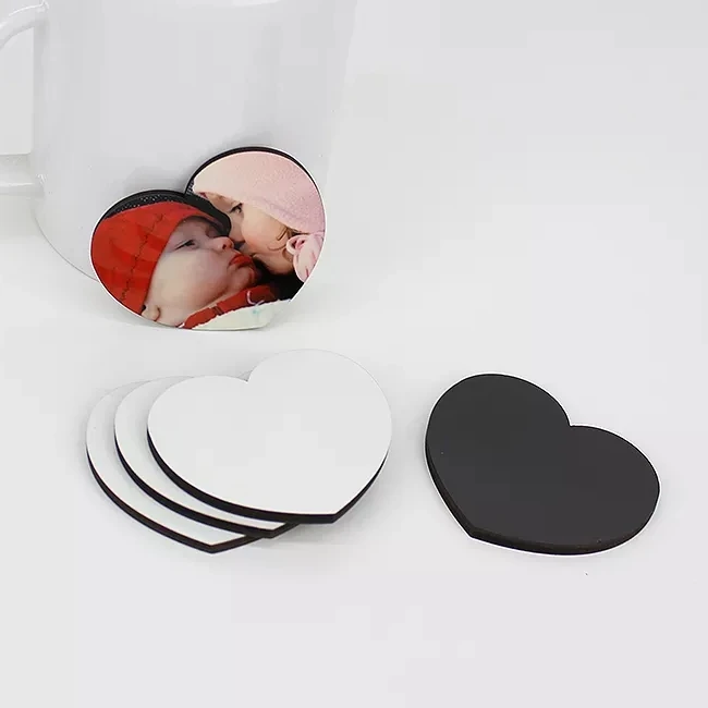 Customized wood sublimation blanks business card round square shape sublimation mdf fridge magnets