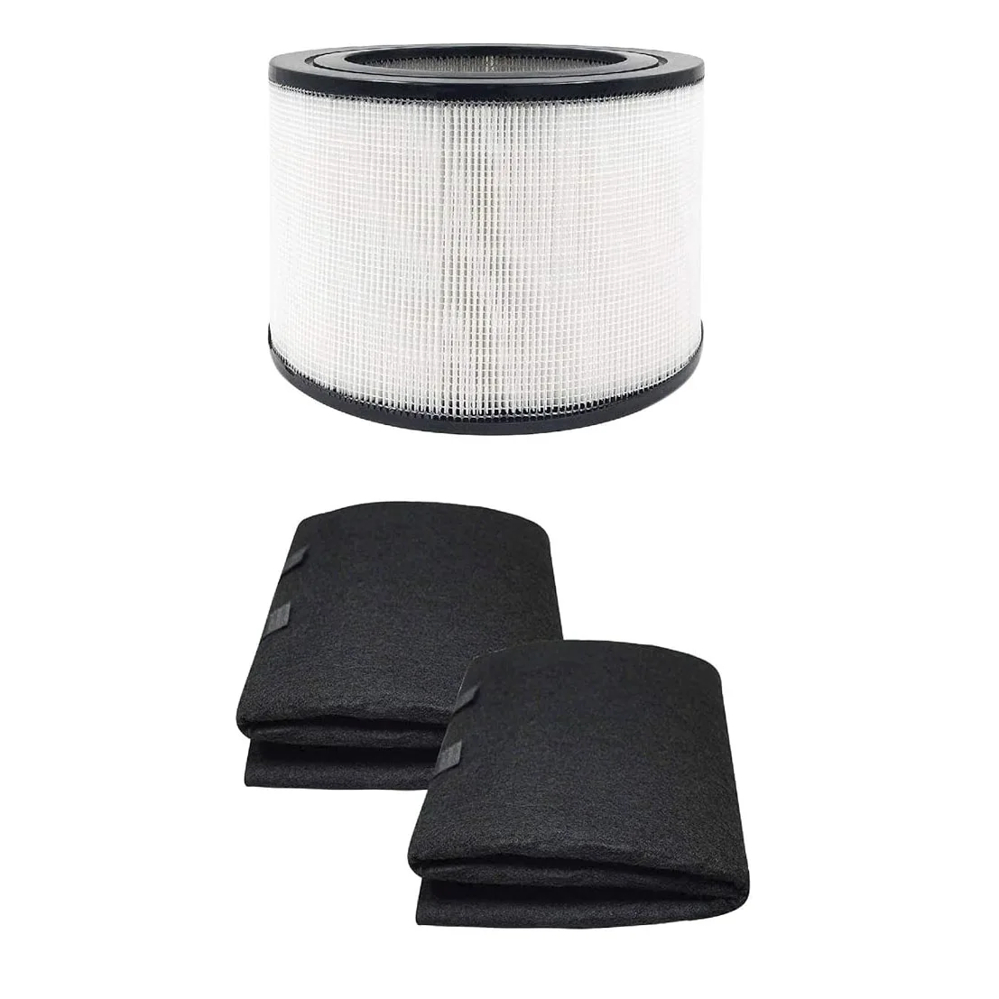 50250-S Replacement HEPA Filter and 2 Wrapping Carbon Pre-Filters for Honeywell 24000 24500 50250-S 52500, Part Number 24000