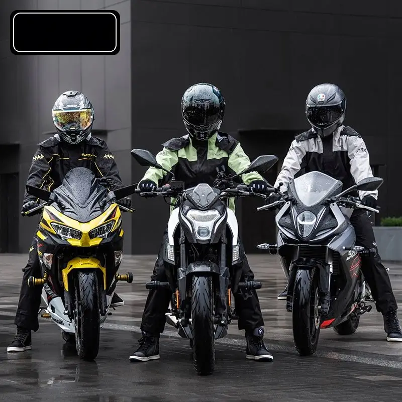 Motorcycle Raincoat Suit Waterproof Cycling Raincoat+Rain Pants Windproof Jacket Suits Motorcycle Suit