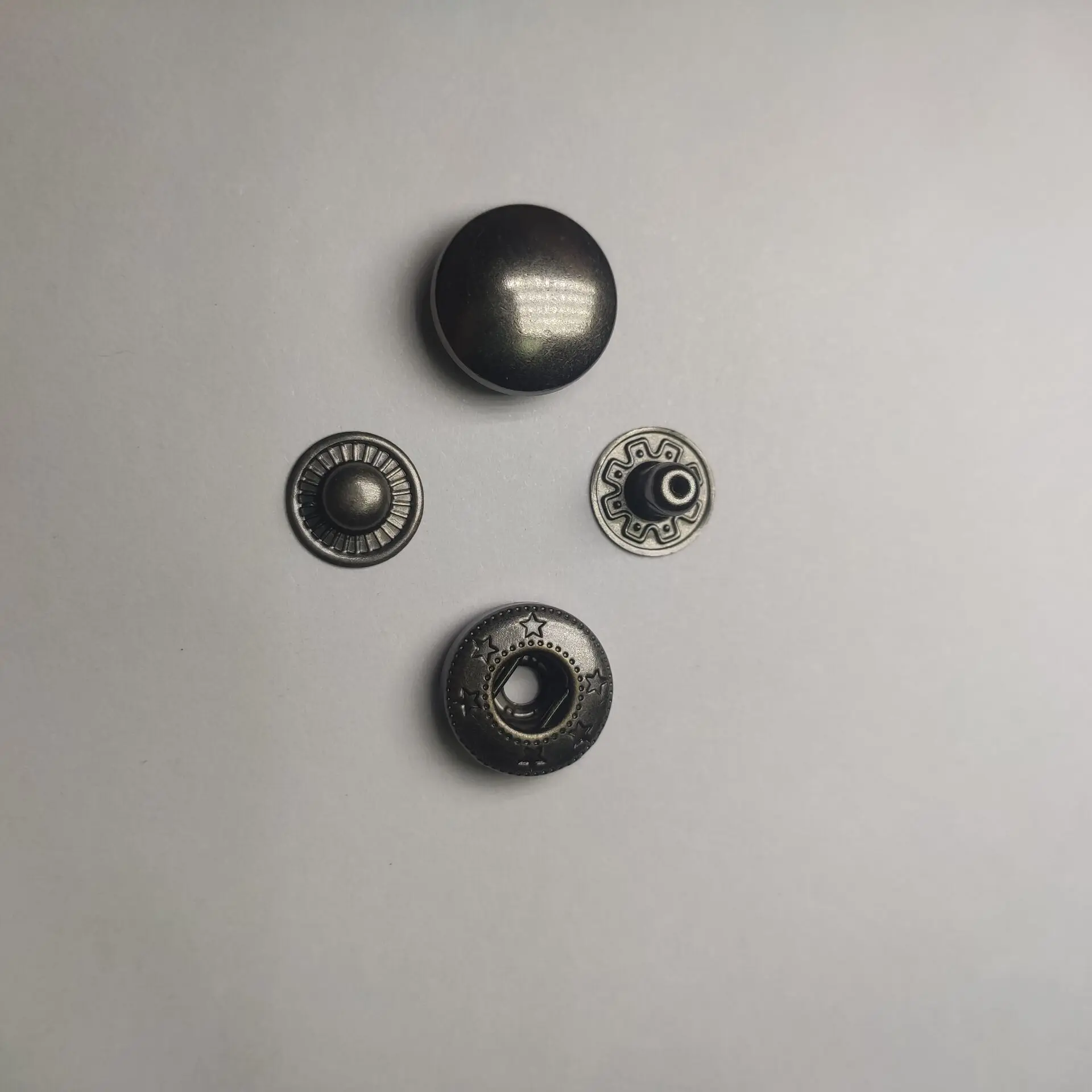 Manufacturer custom high quality snap buttons metal metal press button Brass button