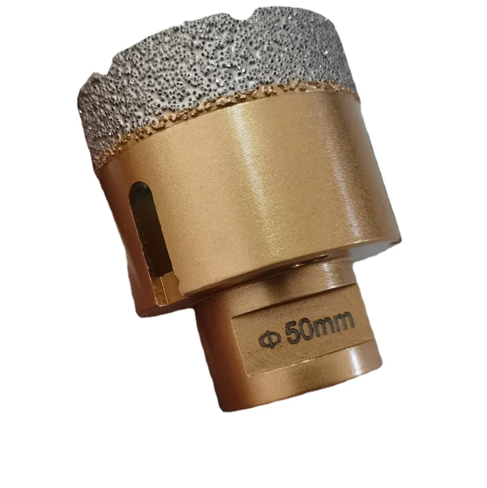 M14 Thread Vacuum Brazed Diamond Core Drill Bit Hole Saw Cutter for Tile Marble Ceramic
