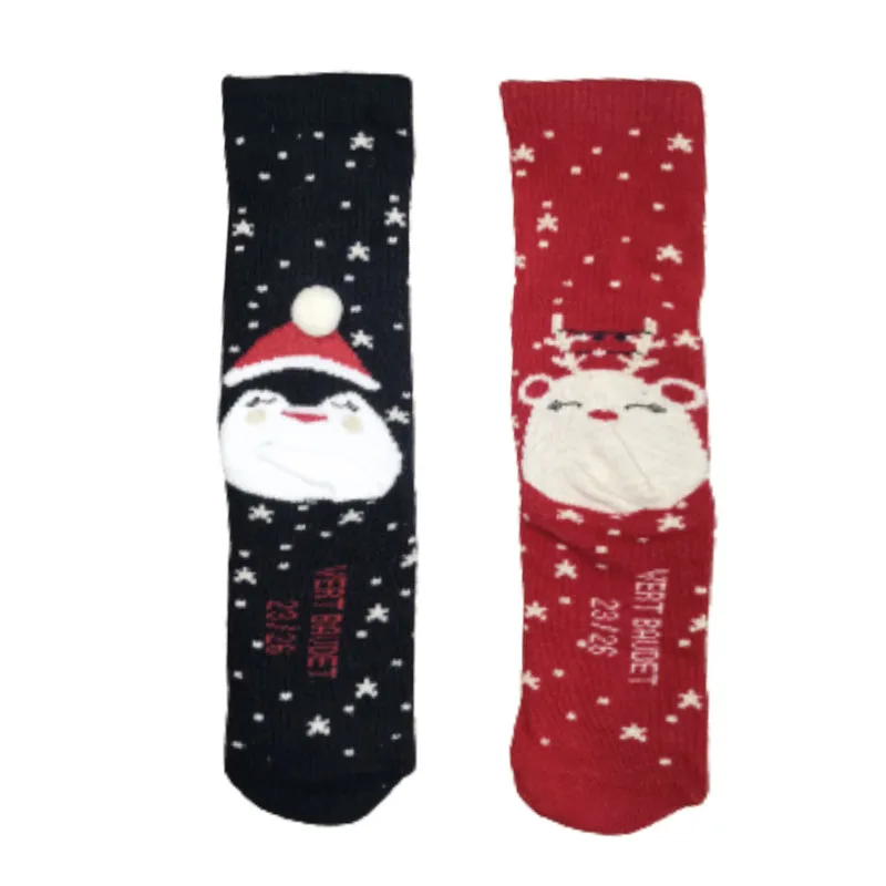 Wholesale Colorful Creative Fun Novelty Design Cotton Kids  Socks Children  Christmas Socks  for Holiday or Birthday Gift