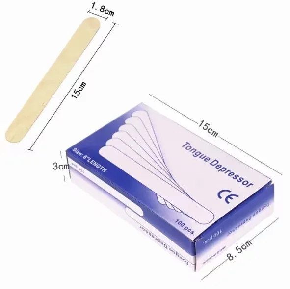 Biodegradable Wood Facial Waxing Sticks Cosmetic Beauty Salon Wax Applicator Spatulas