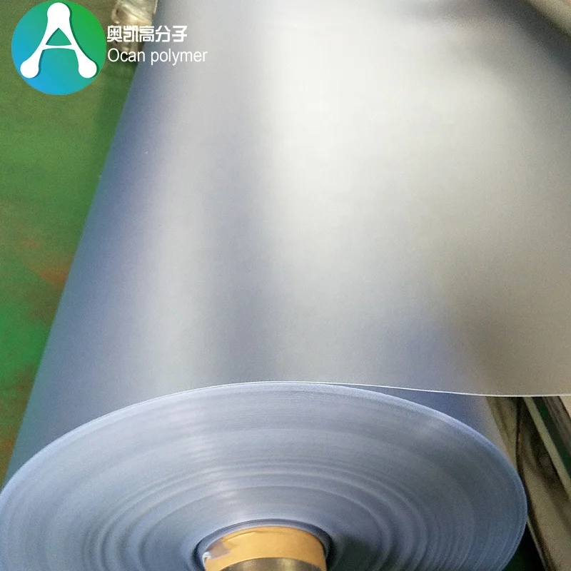 150 Micron Matte Embossed Plastic PVC Sheet Roll Transparent