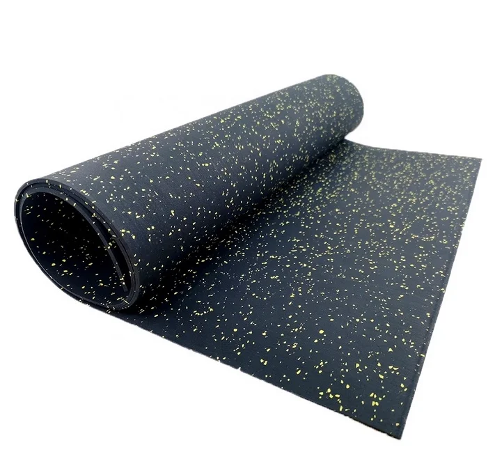 Eco-friendly Anti-slip Fitness Playground Sport Synthetic EPDM Rubber Flooring Tiles Gym Mats rubber Rolls for home gym