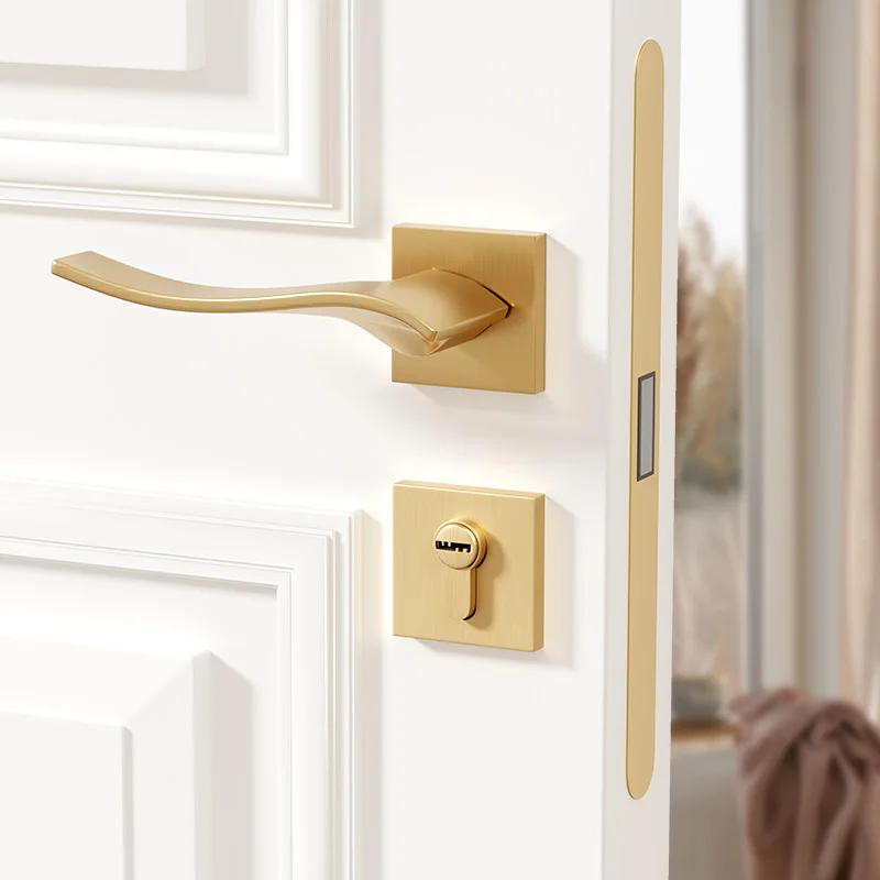 Door lock knobs for exterior entrance Magnetic Key Door Lock door handle