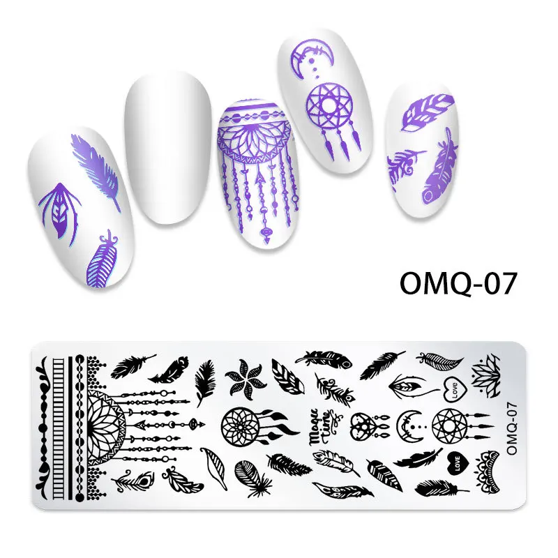 New Lace Flowers Butterfly Designs Nail Art Stamping Plates 1pcs Stainless Steel DIY Polish Printing Nail Template