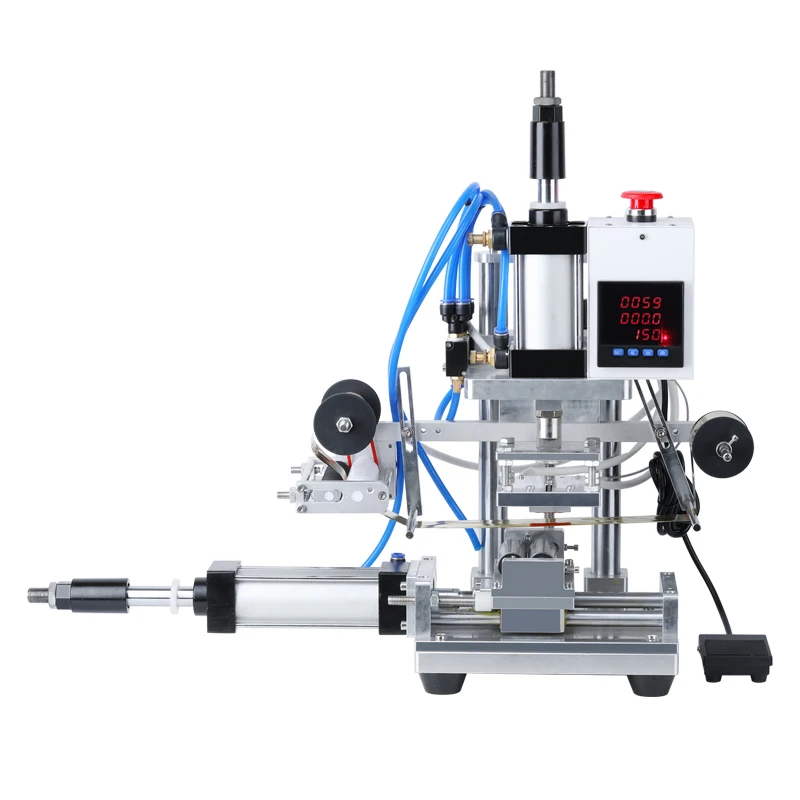 customized leather embossing machine logo hot stamping hot press wood pattern hot stamping machine LOGO branding machine