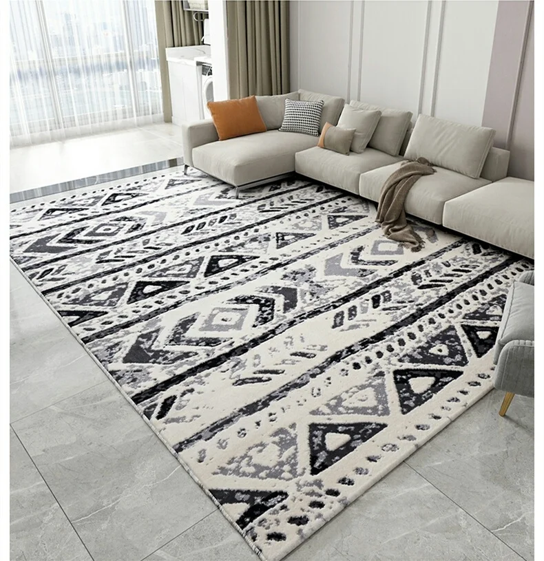 Elegant Popular Moroccan Style Big Fluffy Furry Home Floor Carpets With High Quality