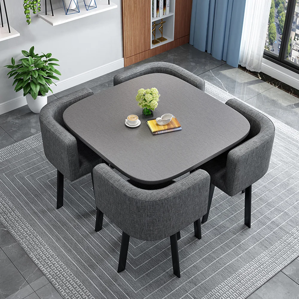 Nordic Simple Modern Rock Slab Round Dining Table Set Hot Sale Small  Dining Table Home Furniture Dining Table Set