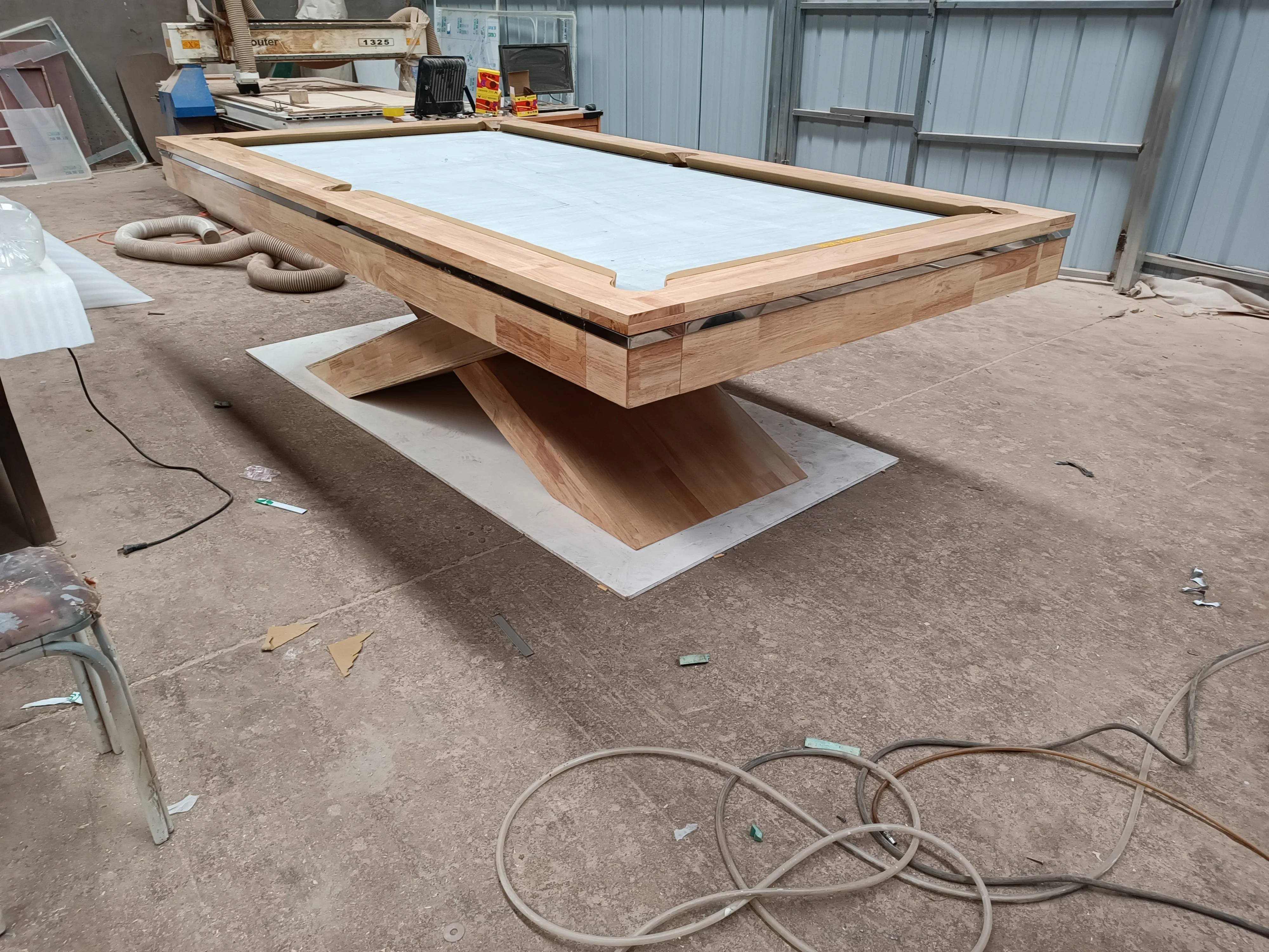 Роскошный бильярдный стол из массива дерева 9 футов со сланцем