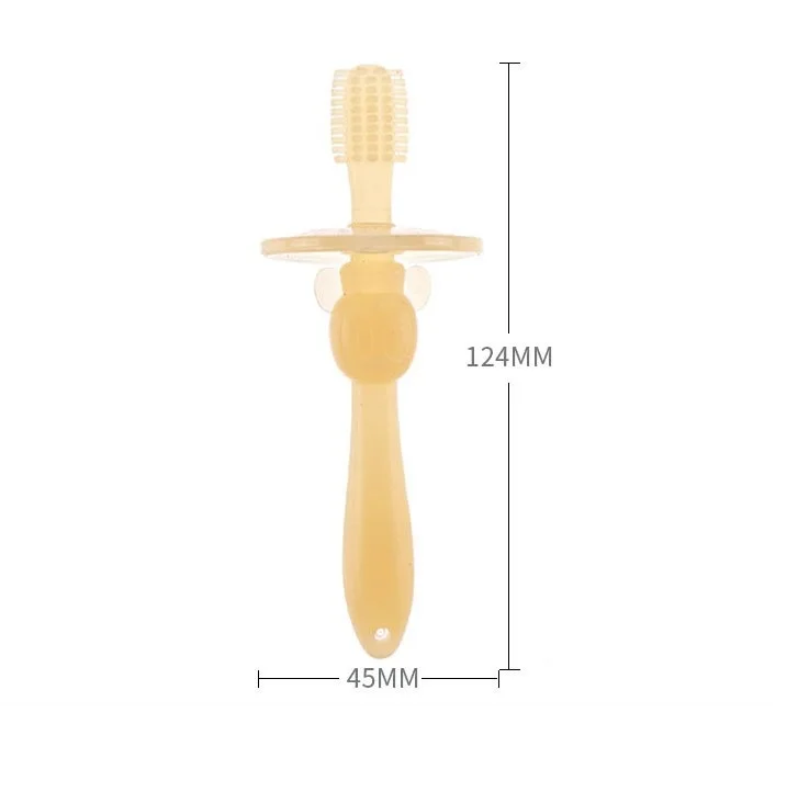 
2020 New Design Silicone Baby Practice Toothbrush 