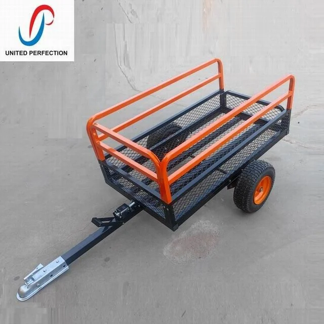 CTC Supplied Tractor  Behind Tow Bike Dump Trailer Motorcycle & ATV Trailers ATV/UTV tipping trailer with low MOQ