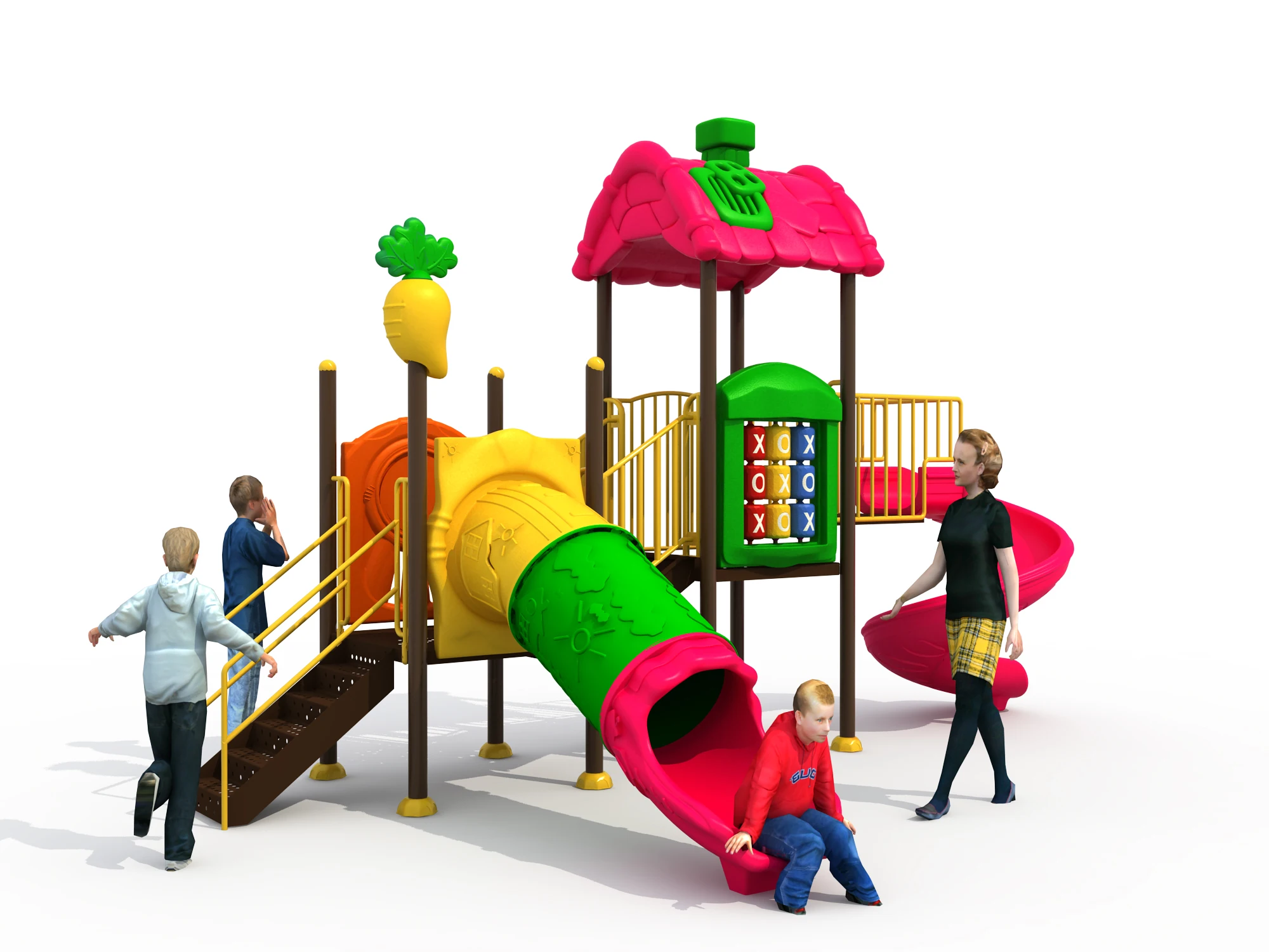 Factory Price Strawberry Theme Amusement Park Outdoor Playground For Child