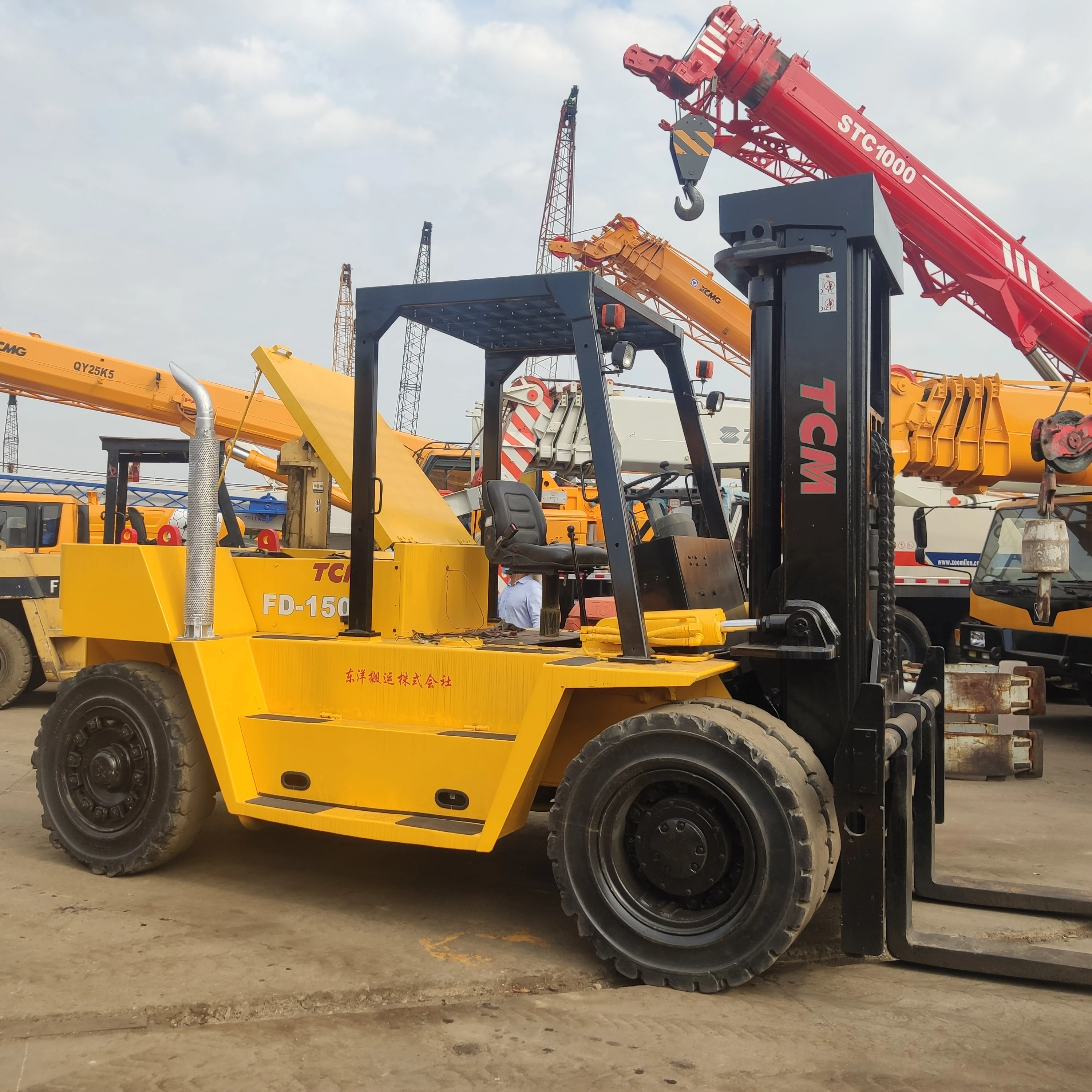 TCM forklifts TCM machinery TCM FD150 used forklift 15ton big forklifts in stock