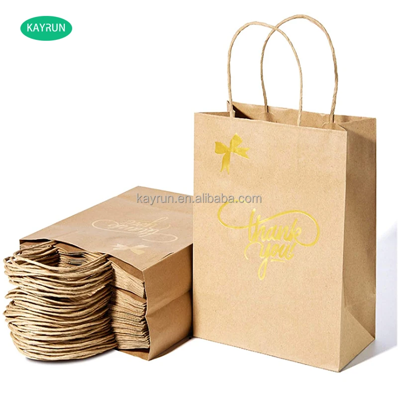 Promotional Red wine fancy foil craft paper pack bag disposable christmas recycled stand up kraft paper bag