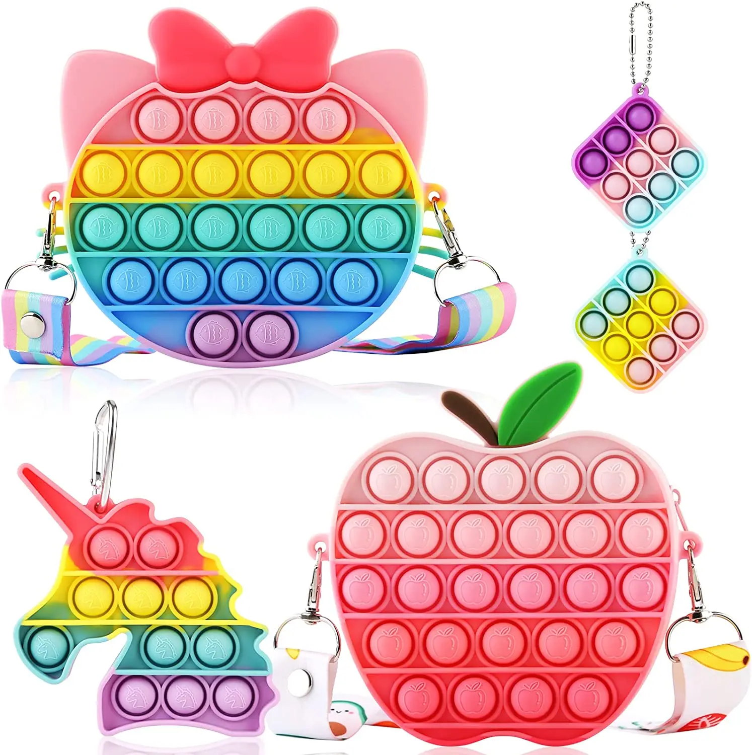 Popular purse bag toys Shoulder Bag Fidget Toys mini small key chain Suitable for child girl