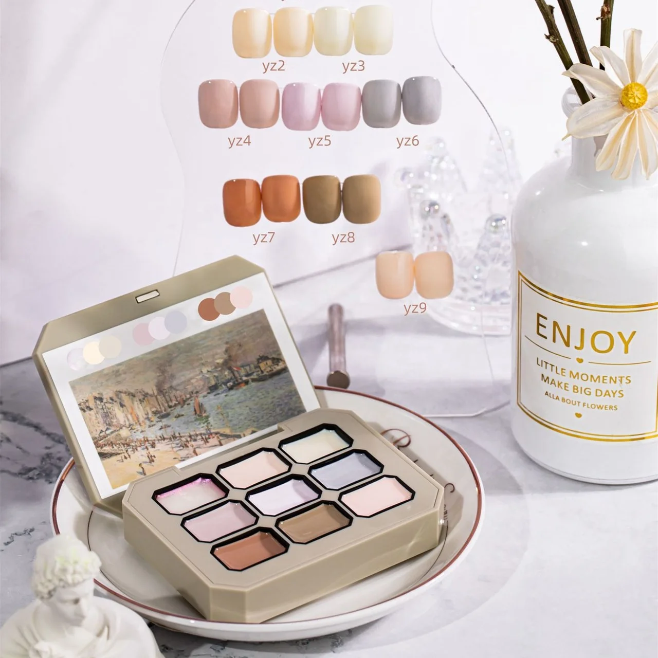 Gorgels mud pudding state pallets 9 colors solid uv cream nail gel polish