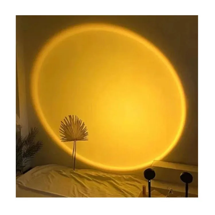 Modern Projection Night Rainbow Sunset Light For Living Room Table Bedroom Dimmable Standing USB LED Floor Lamp