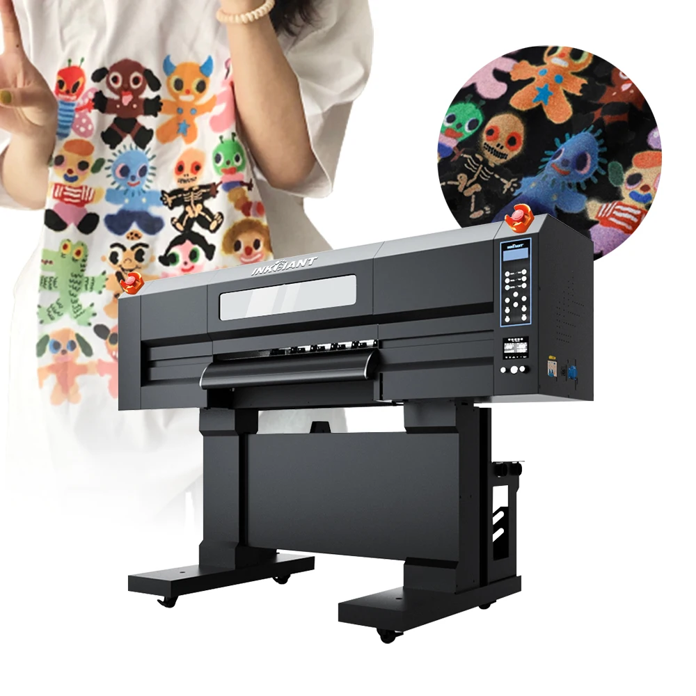Inkjet 60cm dtf printers with four I3200 print heads for many different materials