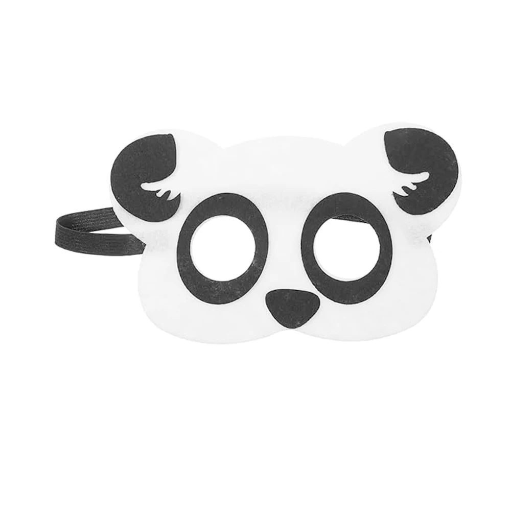 A151 Wholesale Panda Felt Animal Masks Halloween ODM OEM CPC Masquerade Children Toys Set Cosplay Party Supplies Face Panda Mask