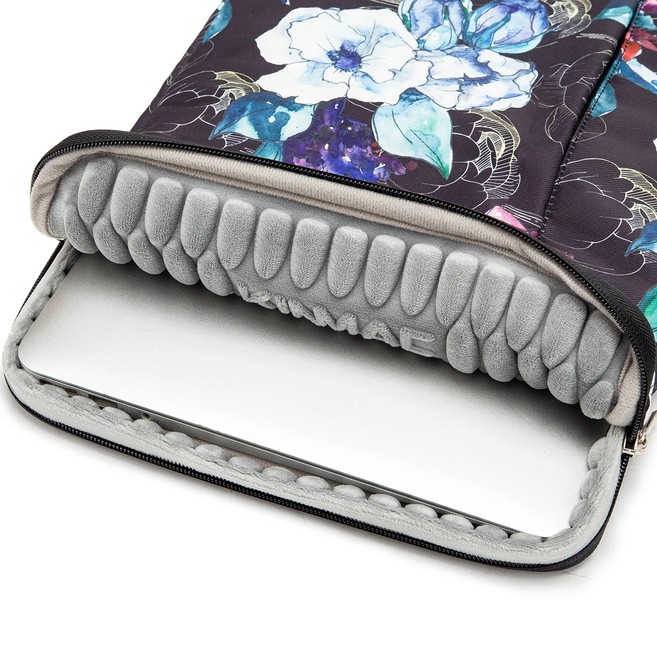 Kinmac Herbaceous Peony  laptop bag notebook briefcase laptop sleeve bag in water-proof fabric for women 14 inch laptop