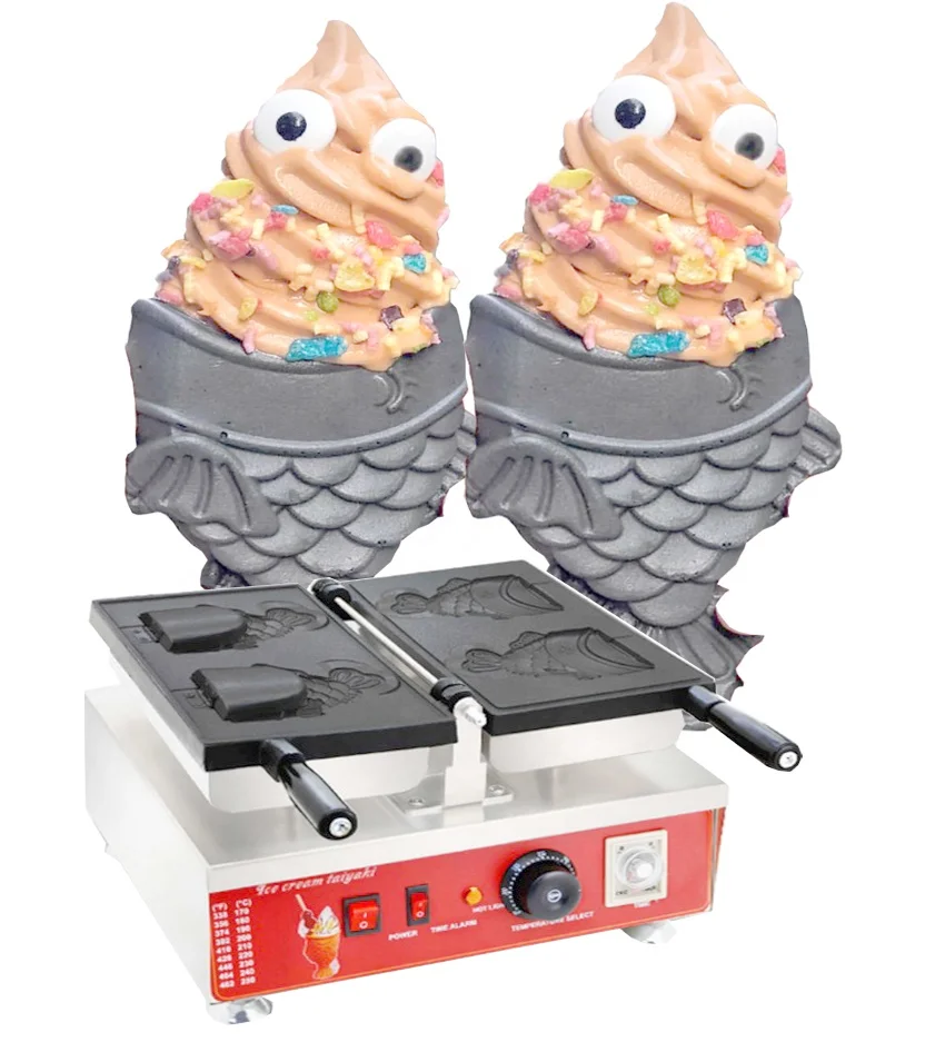 Mini 110v 220v-240v Wink Eye Fish Waffle cone maker Ice cream Taiyaki waffle machine