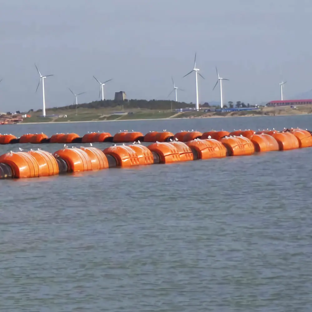 Polyethylene Hdpe Pipe Sand Dredging Marine Pontoon Pontoons Floater Floating Dregde Pipe Buoy For Dredging Pipe