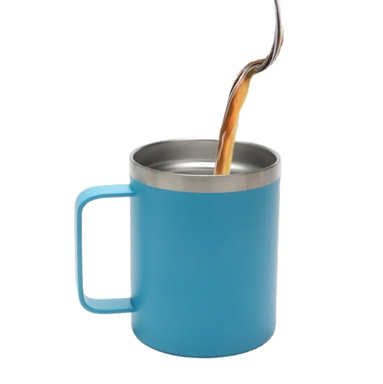 Carabiner Mug Wholesale Double Wall Stainless Steel Coffee Cup Camping Tumblers With Carabiner Mug