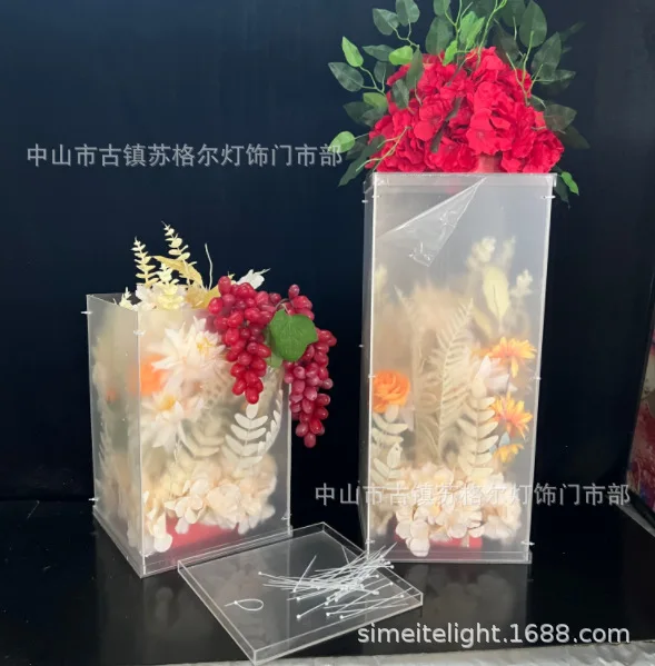 Wedding Supplier Luxury wedding centerpieces table decorations Acrylic Flower Stand display rack Wedding Decoration