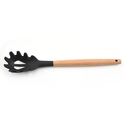 
Kitchen Utensil Set Silicone Cooking Utensils 12Piece - Cooking Utensils Set with Bamboo Wood Handles for Nonstick Cookware 