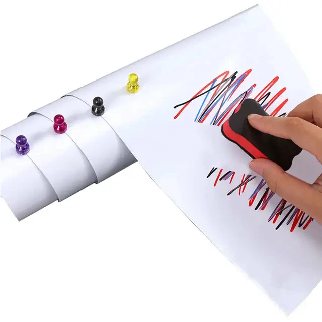 Super Strong Magnetic White Board Dry Erase Board Soft Fridge Magnetic Whiteboard Sheet Roll
