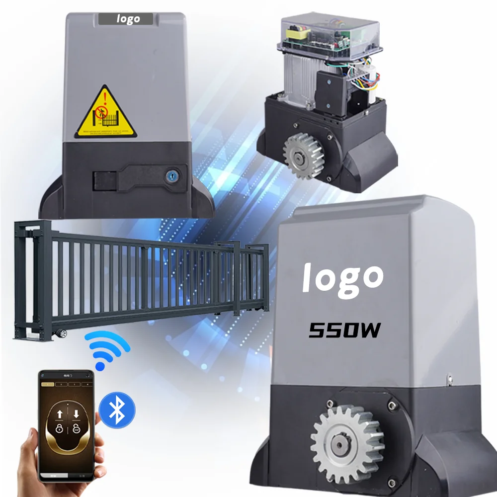 Smart tuya  WIFI controlled sliding door motor opener 220V 550W for 1000kg Sliding gate opener Magnetic Limit Switch motor
