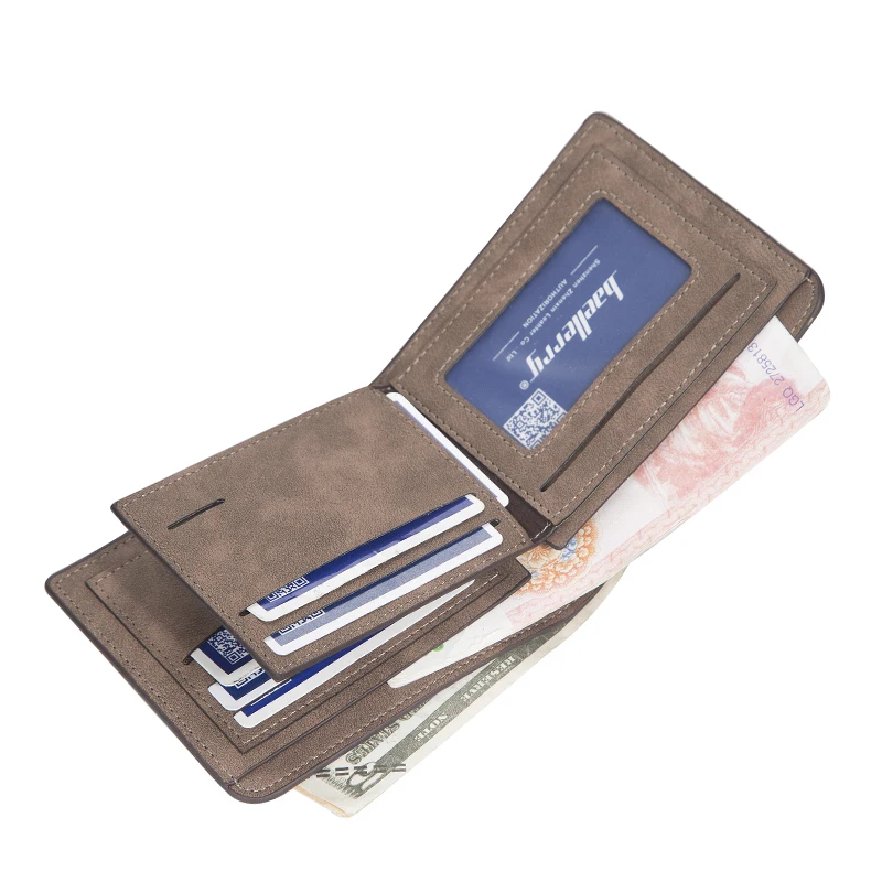 Прямая поставка с фабрики Baellerry, короткие кошельки для мужчин, мужской кошелек из искусственной кожи, сумка из коровьей кожи, брендовый мужской кошелек, чехол с держателем для карт