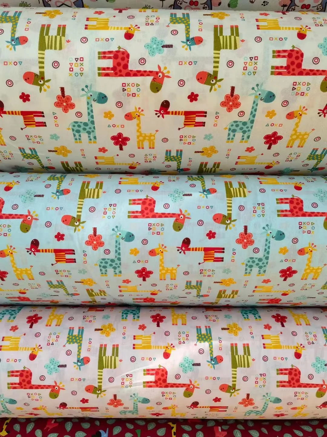 Printed nature cotton prints twill bedding sets fabric cartoon printed woven fabric for kids bedding sets good quality