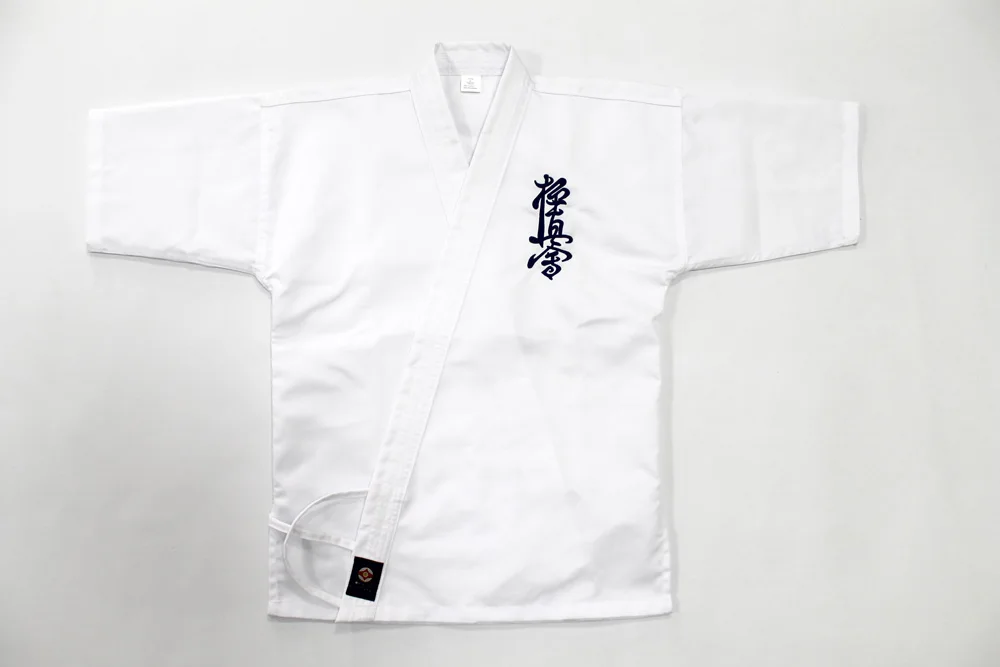 Unisex Kumite White Kyokushin Fabric Gi Karate Uniform WKF Approved Kata Gold Master Direct From Supplier